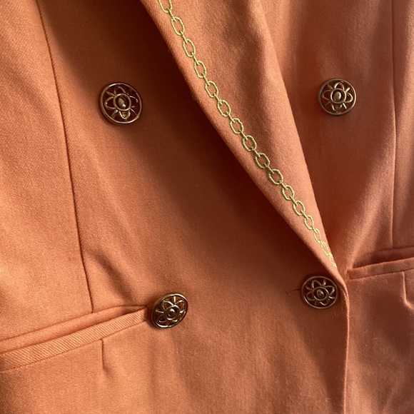 Vintage Blazer with Gold Chain Embroidery - Picture 3 of 5